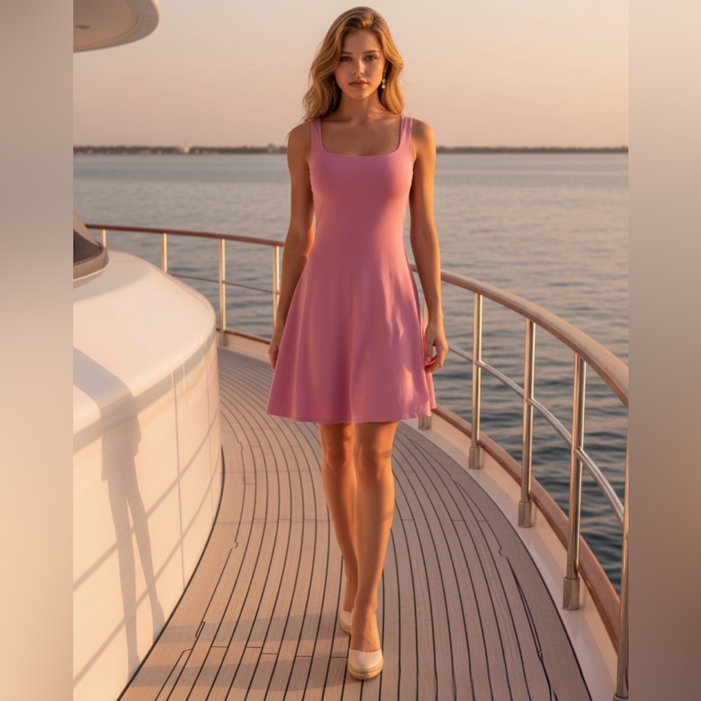 2 for $30 💟Pink Active Dress With  Built In Bra